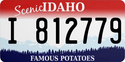 ID license plate I812779