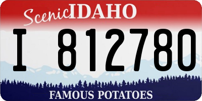 ID license plate I812780