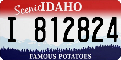 ID license plate I812824