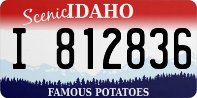 ID license plate I812836