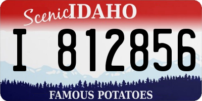ID license plate I812856