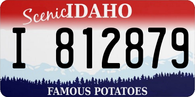 ID license plate I812879