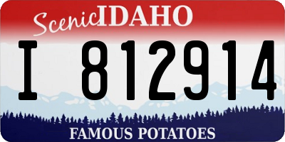 ID license plate I812914