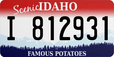 ID license plate I812931