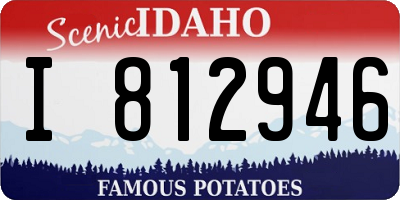 ID license plate I812946