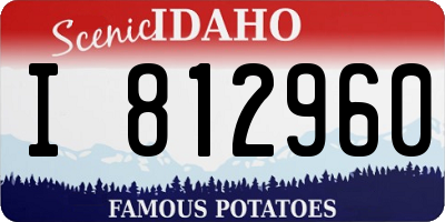 ID license plate I812960