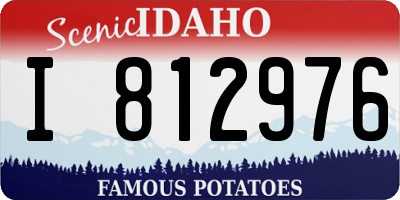 ID license plate I812976