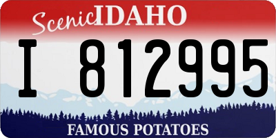 ID license plate I812995