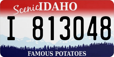 ID license plate I813048