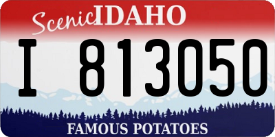 ID license plate I813050