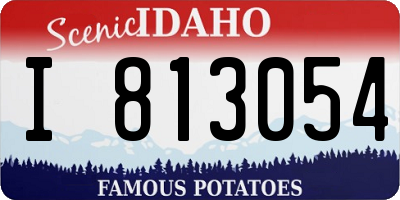 ID license plate I813054