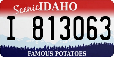 ID license plate I813063