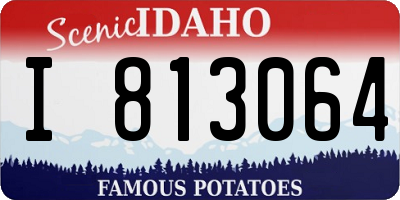ID license plate I813064