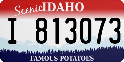 ID license plate I813073