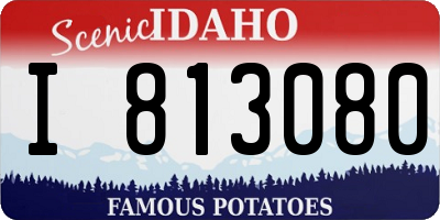 ID license plate I813080
