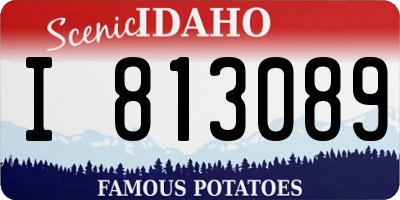 ID license plate I813089