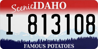 ID license plate I813108