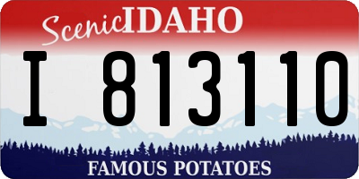 ID license plate I813110