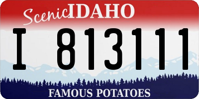 ID license plate I813111
