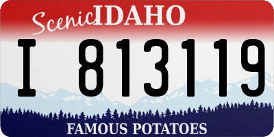 ID license plate I813119