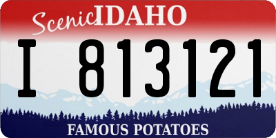 ID license plate I813121