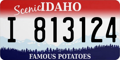 ID license plate I813124