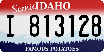 ID license plate I813128