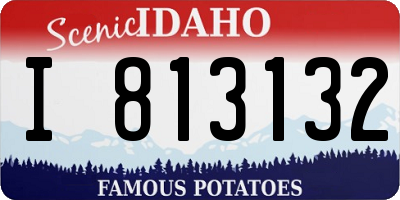 ID license plate I813132