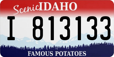ID license plate I813133