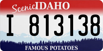 ID license plate I813138