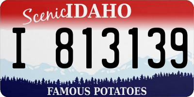 ID license plate I813139