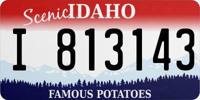 ID license plate I813143