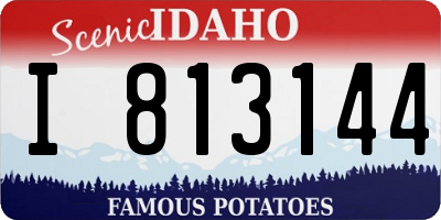 ID license plate I813144