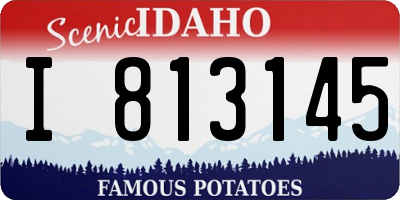 ID license plate I813145