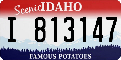 ID license plate I813147