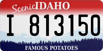 ID license plate I813150