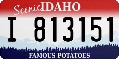ID license plate I813151