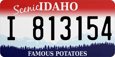 ID license plate I813154