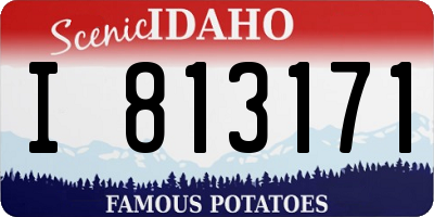 ID license plate I813171