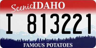 ID license plate I813221