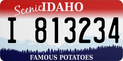 ID license plate I813234