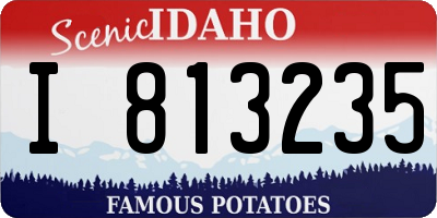 ID license plate I813235
