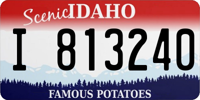 ID license plate I813240