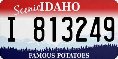 ID license plate I813249