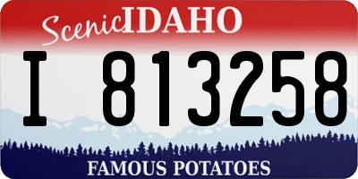 ID license plate I813258