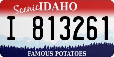 ID license plate I813261