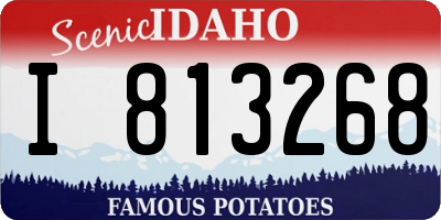 ID license plate I813268