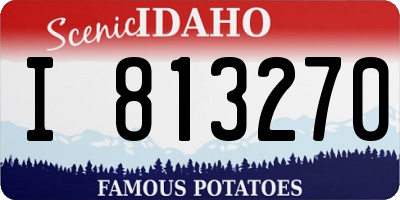 ID license plate I813270