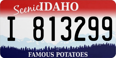 ID license plate I813299
