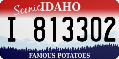 ID license plate I813302